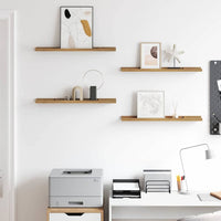 Scaffale da parete con lo scaffale 4 pcs Marrone 60 x 9 x 3 cm 42020017