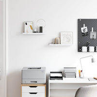 Scaffale da parete 2 pcs Marmo Bianco 40 x 9 x 3 cm 42020021