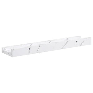 Scaffale da parete 2 pcs Marmo Bianco 40 x 9 x 3 cm 42020021