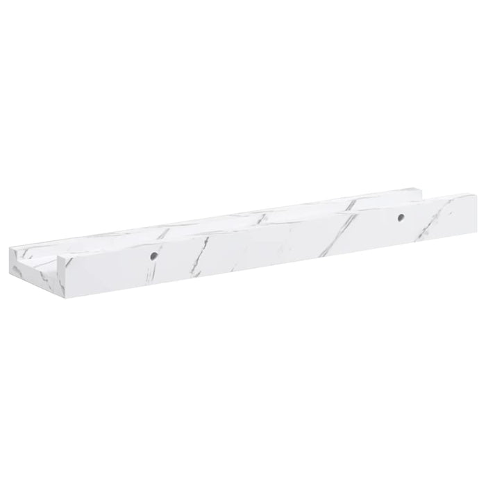 Scaffale da parete 2 pcs Marmo Bianco 40 x 9 x 3 cm 42020021