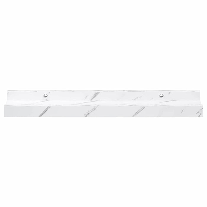 Scaffale da parete 2 pcs Marmo Bianco 40 x 9 x 3 cm 42020021