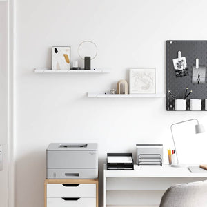 Scaffale da parete 2 pcs Marmo Bianco 60 x 9 x 3 cm 42020022