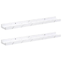 Scaffale da parete 2 pcs Marmo Bianco 60 x 9 x 3 cm 42020022