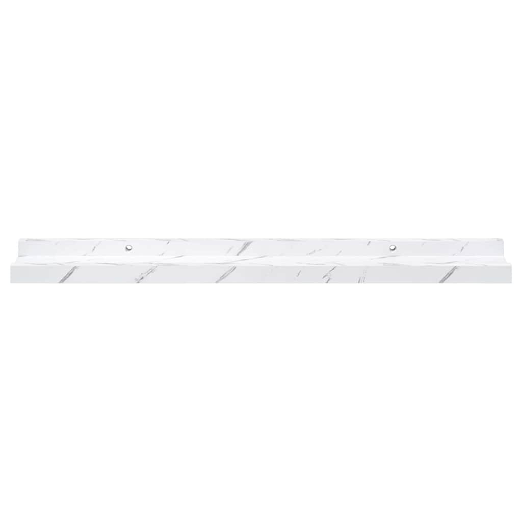 Scaffale da parete 2 pcs Marmo Bianco 60 x 9 x 3 cm 42020022