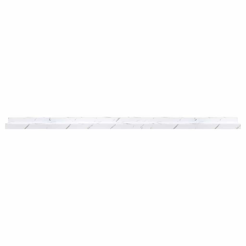Scaffale da parete 2 pcs Marmo Bianco 100 x 9 x 3 cm 42020024