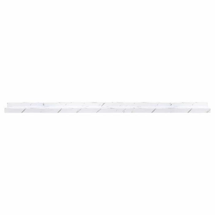 Scaffale da parete 2 pcs Marmo Bianco 100 x 9 x 3 cm 42020024