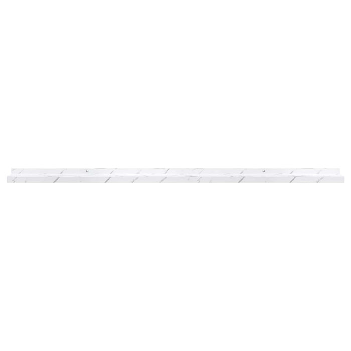 Scaffale da parete 2 pcs Marmo Bianco 115 x 9 x 3 cm 42020025
