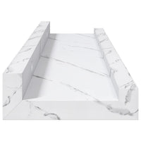 Scaffale da parete 4 pcs Marmo Bianco 40 x 9 x 3 cm 42020026