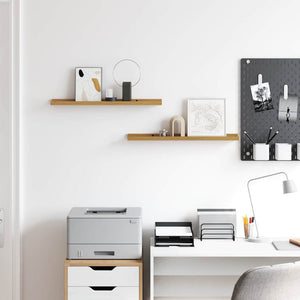 Scaffale da parete 2 pcs Beige 60 x 9 x 3 cm Legno multistrato 42020032