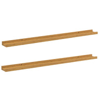 Scaffale da parete 2 pcs Beige 100 x 9 x 3 cm Legno multistrato 42020034