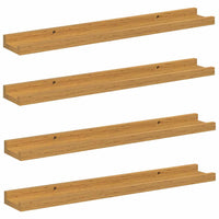 Scaffale da parete 4 pcs Beige 60 x 9 x 3 cm Legno multistrato 42020037
