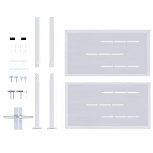 Cancello da giardino Argento 96 x 100 cm Acciaio inossidabile 3402576