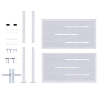 Cancello da giardino Argento 96 x 100 cm Acciaio inossidabile 3402576