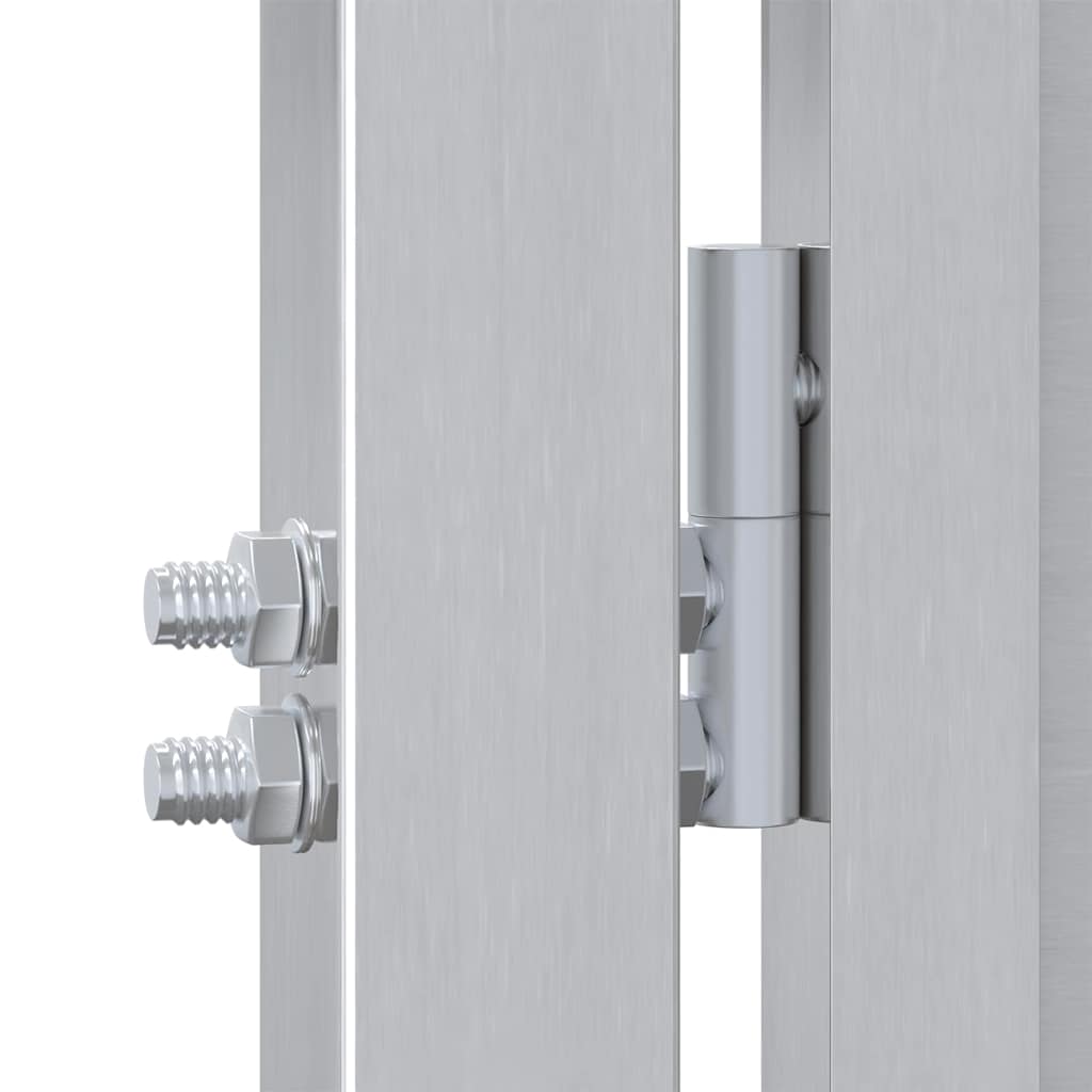 Cancello da giardino Argento 96 x 100 cm Acciaio inossidabile 3402577