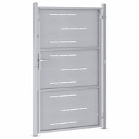 Cancello da giardino Argento 100 x 125 cm Acciaio inossidabile 3402579