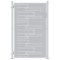 Cancello da giardino Argento 100 x 150 cm Acciaio inossidabile 3402581