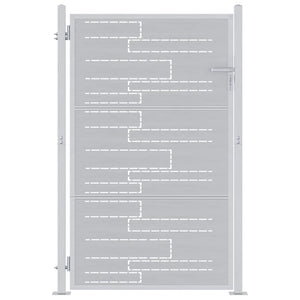 Cancello da giardino Argento 100 x 150 cm Acciaio inossidabile 3402581