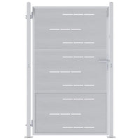 Cancello da giardino Argento 100 x 150 cm Acciaio inossidabile 3402582