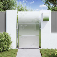 Cancello da giardino Argento 100 x 150 cm Acciaio inossidabile 3402583