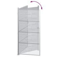 Cancello da giardino Argento 96 x 200 cm Acciaio inossidabile 3402587