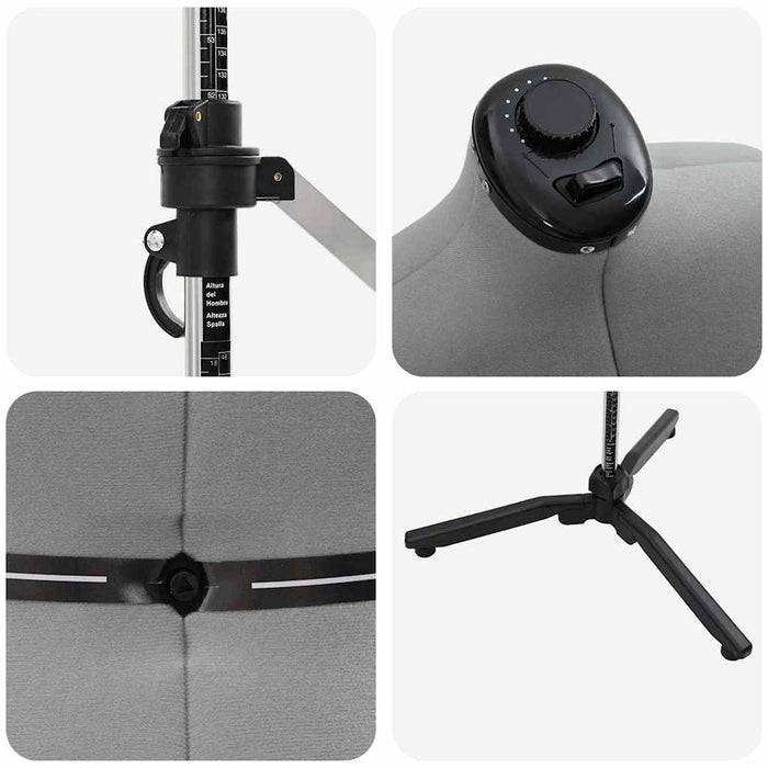 Forma Abito Femminile Regolabile Grigio s Velluto 42018604