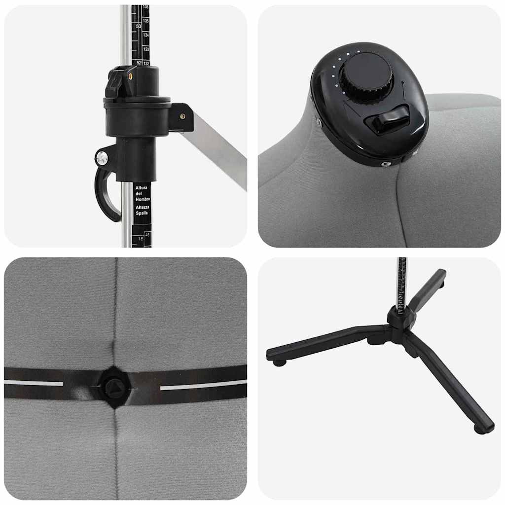 Forma Abito Femminile Regolabile Grigio m Velluto 42018607