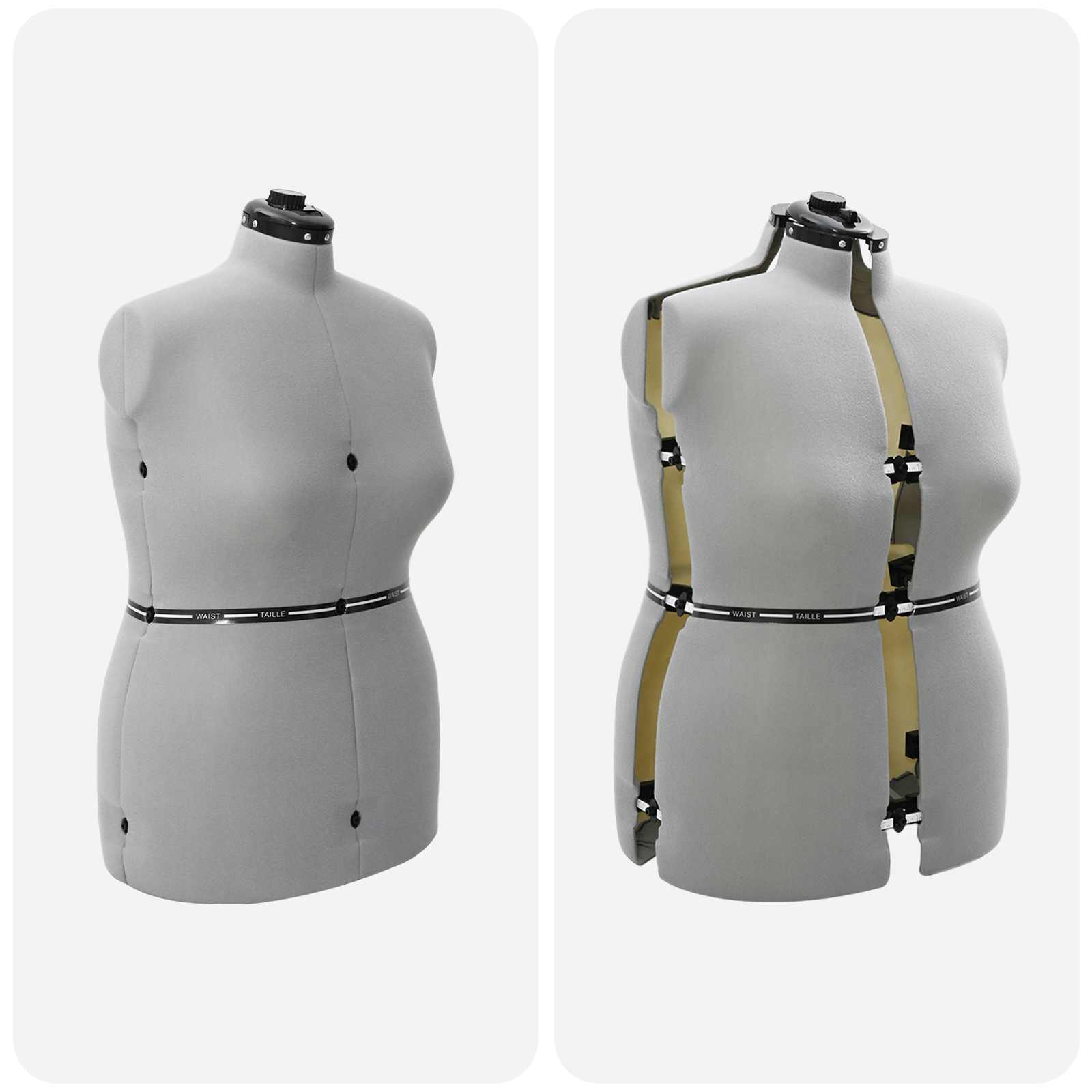 Forma Abito Femminile Regolabile Grigio l Velluto