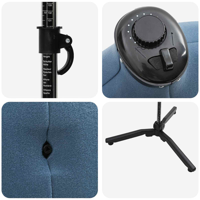 Forma Abito Femminile Regolabile Blu 37.5-45.5 pollici Tessuto 42018611