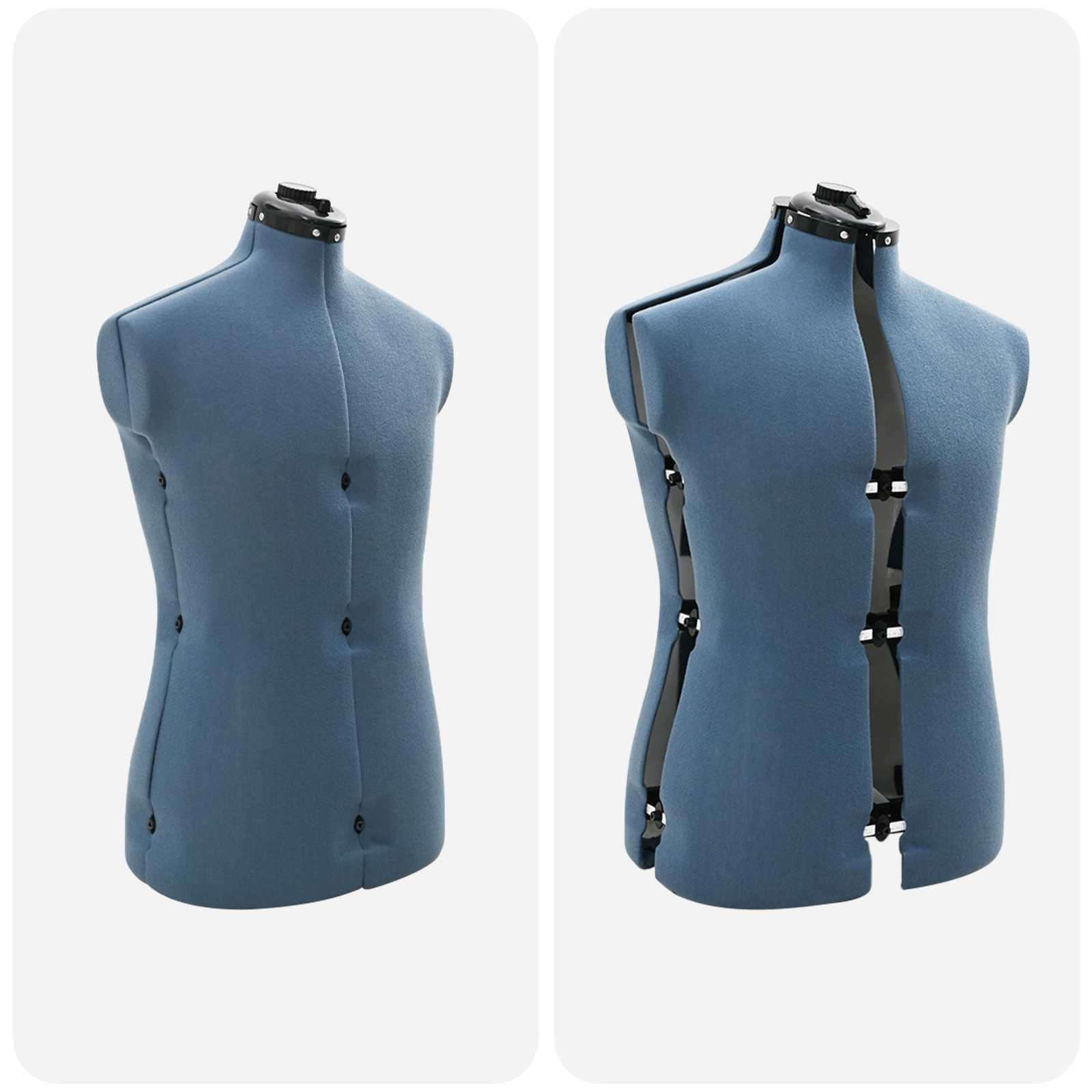 Forma Abito Femminile Regolabile Blu 37.5-45.5 pollici Tessuto 42018611