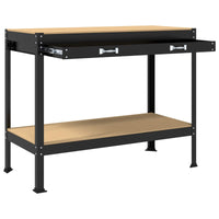 Banchi da lavoro Nero 81 x 41 x 145 cm Legno multistrato 42020126