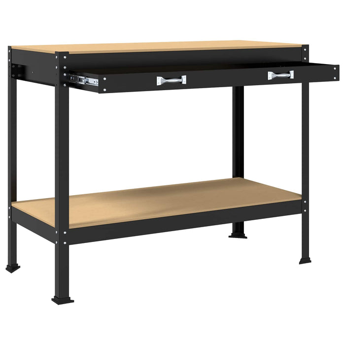 Banchi da lavoro Nero 81 x 41 x 145 cm Legno multistrato 42020126