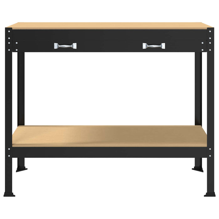 Banchi da lavoro Nero 81 x 41 x 145 cm Legno multistrato 42020126