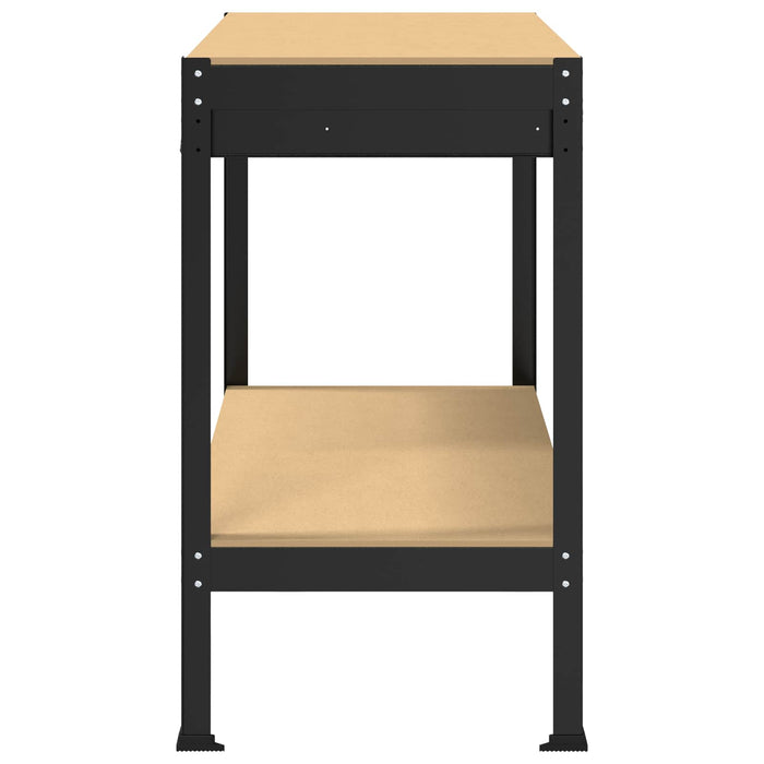 Banchi da lavoro Nero 81 x 41 x 145 cm Legno multistrato 42020126