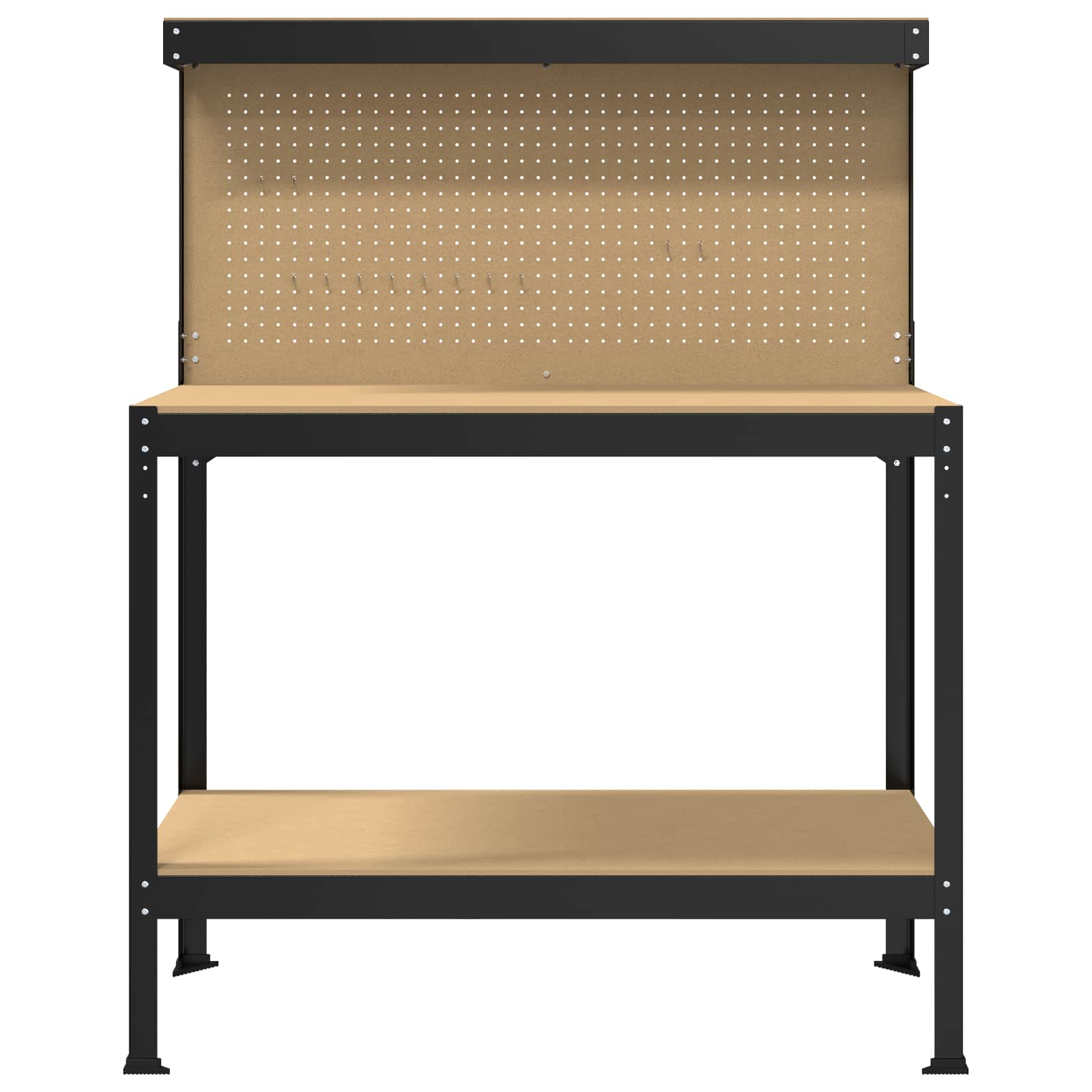 Banchi da lavoro Nero 81 x 41 x 145 cm Legno multistrato 42020127