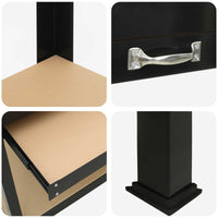 Banchi da lavoro Nero 81 x 41 x 145 cm Legno multistrato 42020130