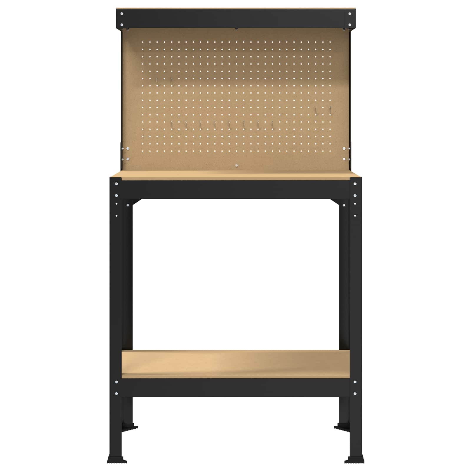 Banchi da lavoro Nero 81 x 41 x 145 cm Legno multistrato 42020131