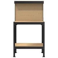 Banchi da lavoro Nero 81 x 41 x 145 cm Legno multistrato 42020131