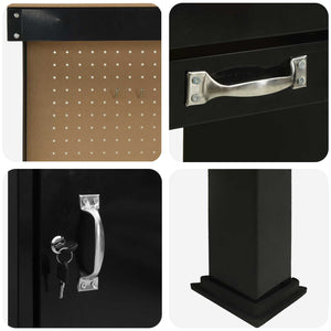 Banchi da lavoro Nero 81 x 41 x 145 cm Legno multistrato 42020133