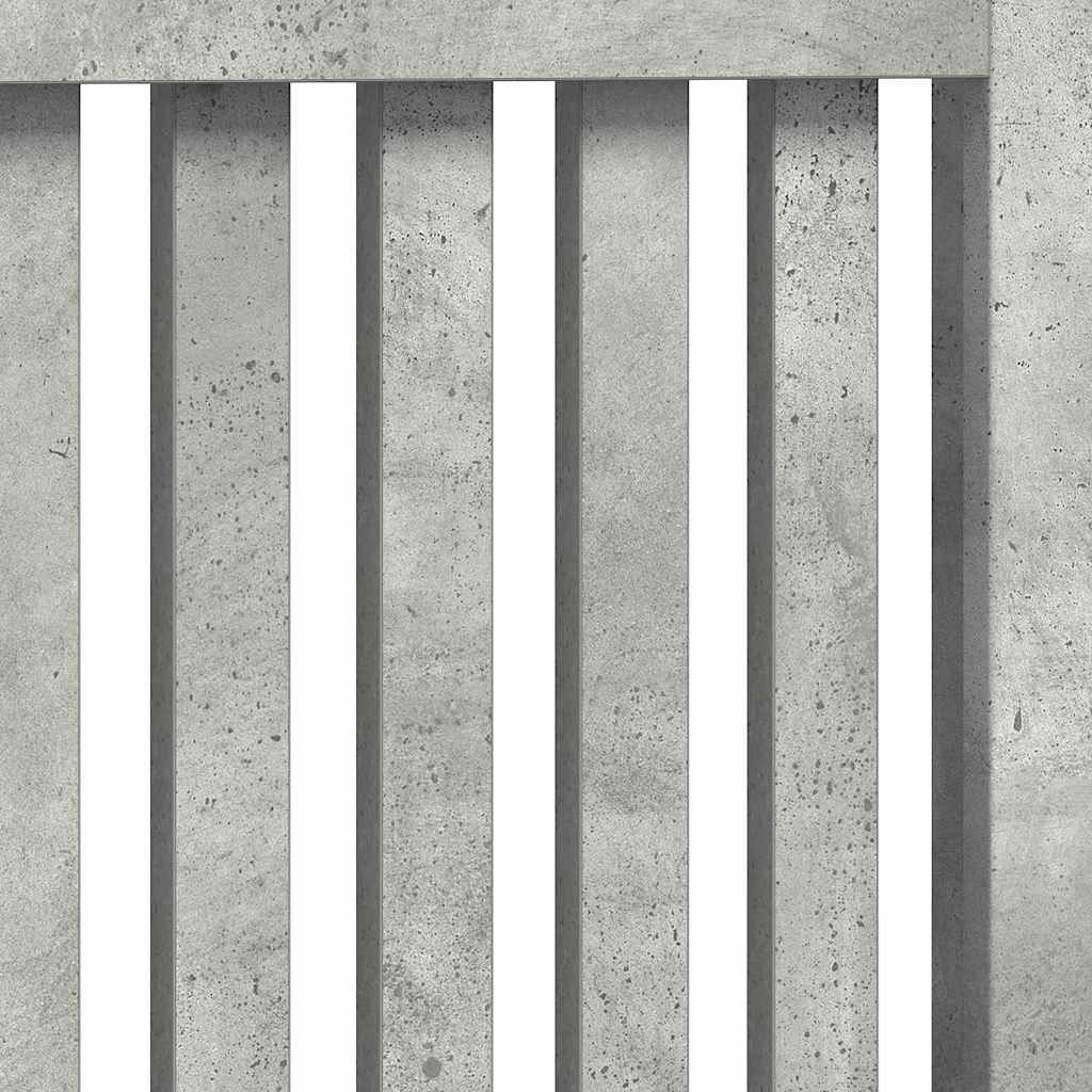 Copertura per radiatori Grigio cemento 172 x 19 x 81,5 cm 884072