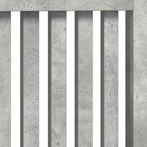 Copertura per radiatori Grigio cemento 172 x 19 x 81,5 cm 884072