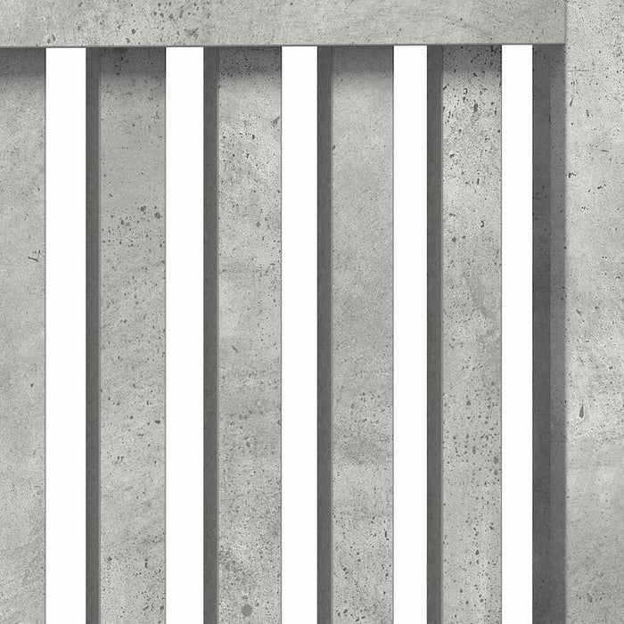 Copertura per radiatori Grigio cemento 172 x 19 x 81,5 cm 884072