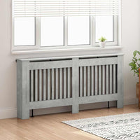 Copertura per radiatori Grigio cemento 172 x 19 x 81,5 cm 884072