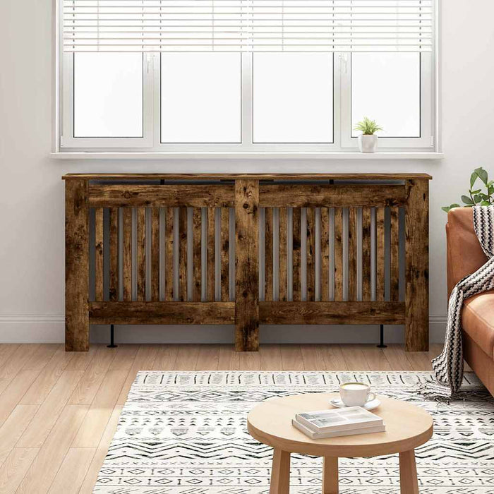 Copertura per radiatori Rovere fumé 172 x 19 x 81,5 cm 884075