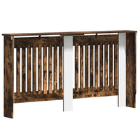 Copertura per radiatori Rovere fumé 152 x 19 x 81,5 cm 884086