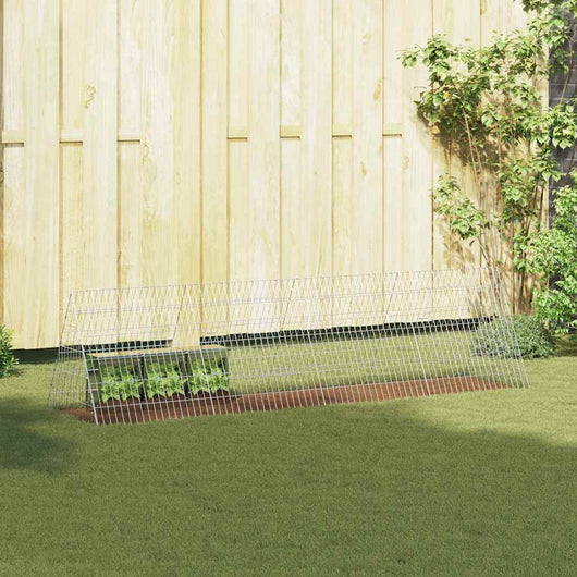 Gabbia per Conigli Argento 650 x 55 x 55 cm Acciaio zincato 42019225