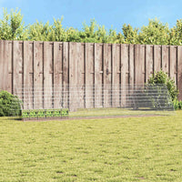 Gabbia per Conigli Argento 215 x 100 x 85 cm Acciaio zincato 42019230