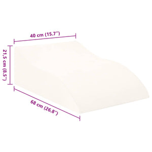 Cuscino per le Gambe Bianco 68 x 40 x 18 cm 42020186