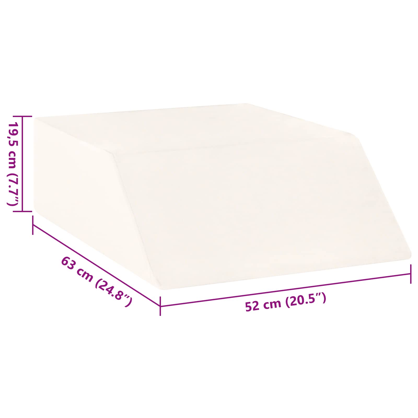 Cuscino per Gambe Tinta unita Bianco 42020190