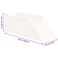 Cuscino per le gambe Tinta unita Bianco 42020192