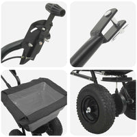 Spanditore Nero 106 x 53 x 75 cm PVC e Acciaio 42019628